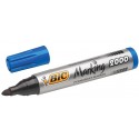 BIC 8209143 marcador permanente Punta redonda Azul 12 pieza(s)