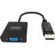 Vision TC-DPVGA/BL adaptador de cable de vídeo DisplayPort VGA (D-Sub) Negro