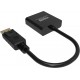 Vision TC-DPVGA/BL adaptador de cable de vídeo DisplayPort VGA (D-Sub) Negro