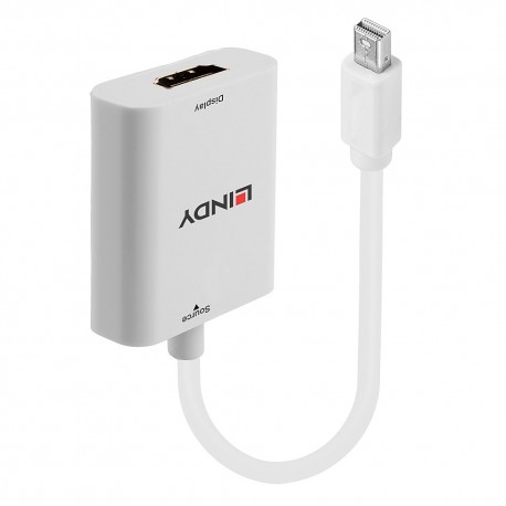 Lindy 41069 adaptador de cable de vídeo Mini DisplayPort HDMI tipo A (Estándar) Blanco