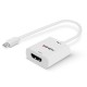 Lindy 41069 adaptador de cable de vídeo Mini DisplayPort HDMI tipo A (Estándar) Blanco