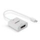 Lindy 41069 adaptador de cable de vídeo Mini DisplayPort HDMI tipo A (Estándar) Blanco