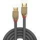 Lindy 37866 cable HDMI 10 m HDMI tipo A (Estándar) Oro, Gris