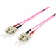 Equip 255522 cable de fibra optica 2 m SC OM4 Violeta - 4015867178720