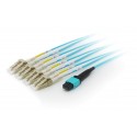 Equip 25556307 cable de fibra optica 3 m OM4 MTP 4x LC Cian - 4015867192511