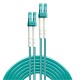 Lindy 46402 cable de fibra optica 50 m LC OM3 Azul