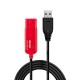 Lindy 42782 cable USB 12 m USB 2.0 USB A Negro