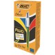 BIC 4Colours Fluo Bolígrafo retráctil con clip Negro, Azul, Rojo, Amarillo 12 pieza(s) - 933948