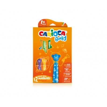 Carioca Teddy Marker 1+ rotulador Extra-grueso Multicolor 12 pieza(s) - 42816