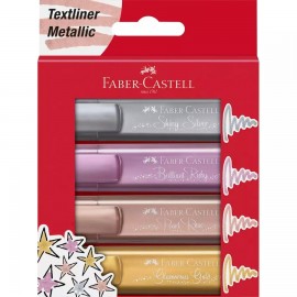 Faber-Castell TL 46 marcador 4 pieza(s) Oro, Rosa, Rosa, Plata - 154640