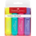 Faber-Castell 154610 marcador 4 pieza(s) Rosa, Púrpura, Turquesa, Amarillo