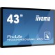 iiyama ProLite TF4339MSC-B1AG monitor pantalla táctil 109,2 cm (43'') 1920 x 1080 Pixeles Multi-touch Multi-usuario Negro