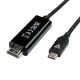 V7 V7UCHDMI-2M adaptador de cable de vídeo USB Tipo C HDMI Negro