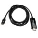 V7 V7UCHDMI-2M adaptador de cable de vídeo USB Tipo C HDMI Negro