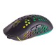 Mars Gaming MMW3, Ratón Gaming Inalámbrico, RGB Flow, Ultraligero 79g, 3200DPI, Negro