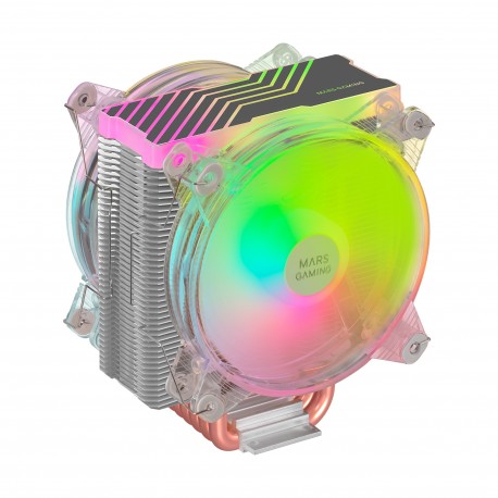 Mars Gaming MCPU66 Disipador CPU Triple ARGB TDP 220W 2 Ventiladores 12cm