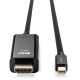 Lindy 36926 adaptador de cable de vídeo 1 m HDMI tipo A (Estándar) Mini DisplayPort Negro