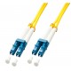 Lindy 47453 cable de fibra optica 5 m LC OS2 Azul, Blanco, Amarillo