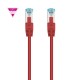 Nanocable Cable de Red Cat.7 600MHZ LSZH SFTP PIMF AWG26, Rojo, 30 cm - 10.20.1700-L30-R