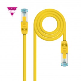 Nanocable Cable de Red Cat.7 600MHZ LSZH SFTP PIMF AWG26, Amarillo, 50 cm - 10.20.1700-Y