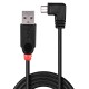 Lindy 31977 cable USB 2 m USB 2.0 USB A Micro-USB B Negro