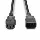 Lindy 30332 cable de transmisión Negro 3 m C13 acoplador C14 acoplador