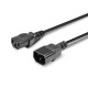 Lindy 30332 cable de transmisión Negro 3 m C13 acoplador C14 acoplador