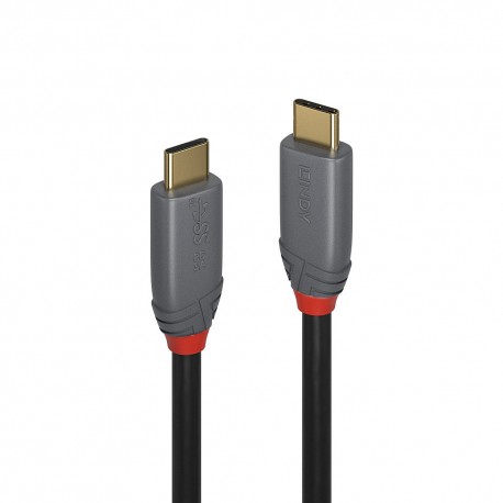 Lindy 36902 cable USB 1,5 m USB C Negro, Gris