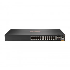 Hewlett Packard Enterprise Aruba 6200F 24G 4SFP+ Gestionado L3 Gigabit Ethernet (10/100/1000) Negro 1U - jl724a