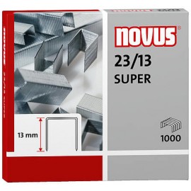 Novus 23/13 SUPER Paquete de grapas 1000 grapas - 042-0533