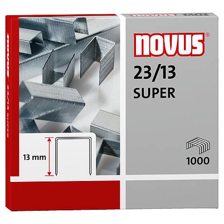 Novus 23/13 SUPER Paquete de grapas 1000 grapas - 042-0533