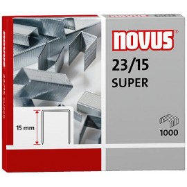 Novus 23/15 SUPER Paquete de grapas 1000 grapas - 042-0044