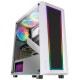 Mars Gaming MC-ART Blanco Caja PC Gaming ATX Doble Cristal Templado Dibujable ARGB 12 Modos Ventilador 12cm - MCARTW