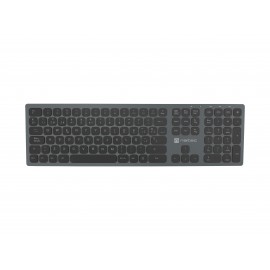 NATEC NKL-1830 teclado RF Wireless + Bluetooth QWERTY Español Negro, Gris