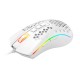 REDRAGON M988-RGB STORM ELITE WHITE, Mouse Optico HoneyComb Blanco