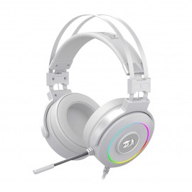 REDRAGON H320W-RGB LAMIA WHITE, Auricular 7.1 iluminación RGB