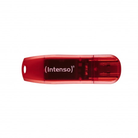 Intenso Rainbow Line unidad flash USB 128 GB USB tipo A 2.0 Rojo, Transparente - 3502491