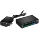 Trendnet TPE-TG52 switch No administrado Gigabit Ethernet (10/100/1000) Energía sobre Ethernet (PoE) Negro