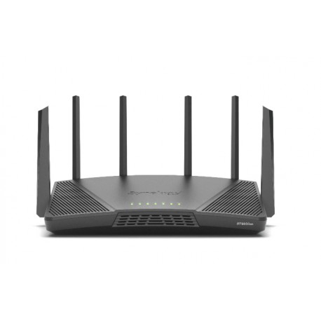 Synology RT6600ax Router WiFi6 1xWAN 3xGbE 1x2.5Gb router inalámbrico Tribanda (2,4 GHz/5 GHz/5 GHz) 3G 4G Negro