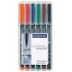 Staedtler 317 WP6 marcador permanente Negro, Azul, Marrón, Verde, Naranja, Rojo 6 pieza(s)