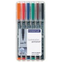 Staedtler 317 WP6 marcador permanente Negro, Azul, Marrón, Verde, Naranja, Rojo 6 pieza(s)