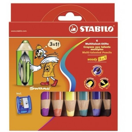 STABILO woody 3 in 1 Multi 6 pieza(s) - 8806-2