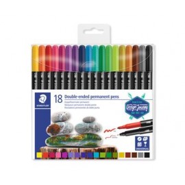 Staedtler 3187 marcador permanente Multicolor 18 pieza(s)