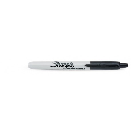 Sharpie Fine Retractable marcador permanente Punta fina Negro - s0810840