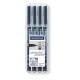 Staedtler 31-9WP4GS marcador permanente Negro 4 pieza(s)