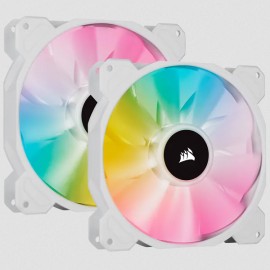 Corsair SP140 RGB ELITE Carcasa del ordenador Ventilador 14 cm Blanco 2 pieza(s) - co-9050139-ww