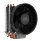 Mars Gaming MCPUBK Disipador CPU 4 Heatpipes HCT TDP 160W Ventilador Ultra-silencioso PWM 11cm Negro