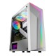 Mars Gaming MC-X7 Blanco Caja PC Gaming ATX Frontal ARGB Ventilador 12cm RGB Ventana Lateral Completa - MCX7W