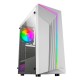 Mars Gaming MC-X7 Blanco Caja PC Gaming ATX Frontal ARGB Ventilador 12cm RGB Ventana Lateral Completa - MCX7W