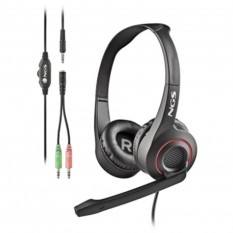 NGS MSX 10 PRO Auriculares Alámbrico Diadema Juego Negro - NGS-HEADSET-0230